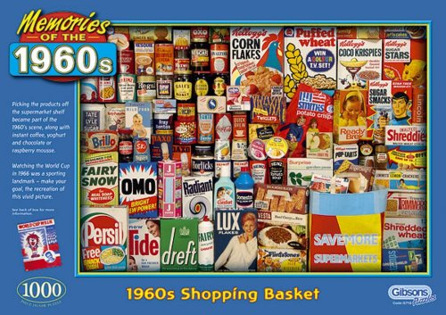 1960s Shopping Basket 1000 Piece Puzzle