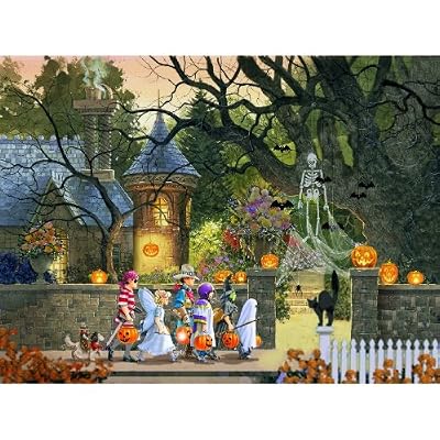 Friends on Halloween 1000pc Jigsaw Puzzle by Doug Laird