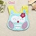 Baby Cute Cartoon Soft Saliva Towel Infant Lunch Bibs.