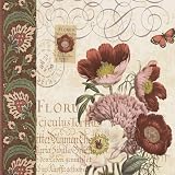 Floral Collage II by Paula Scaletta poster print,12 in. x 12 in.