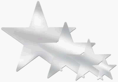 Beistle - 55839-S - Die-Cut Foil Star - Pack of 24
