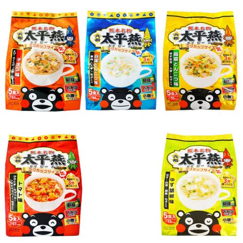 熊本 ご当地グルメ 元祖 太平燕 (たいぴーえん) 5種類25食セット (くまモン マグカップサイズ イケダ食品)