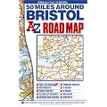 50 Miles around Bristol Road Map (A-Z Road Maps & Atlases)
