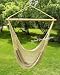 Deluxe Extra Large Tan Rope Hammock Swing Chair Extra Soft Poly Rope