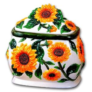 SUNFLOWER 3-Dimensional Cookie Jar *NEW!* by