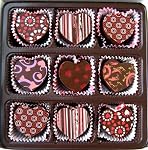 Heart Shaped Truffle Assortment - 9 piece chocolate truffles
