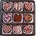Heart Shaped Truffle Assortment - 9 Chocolate Truffles for Valentine's Day, Mother's Day