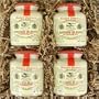 Set of 4 Classic 500 g Pommery Mustard Meaux Moutarde in Pottery Crock in gift box