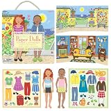 Eeboo's Thoughtful Girl Paper Dolls Sasha & Jasmine