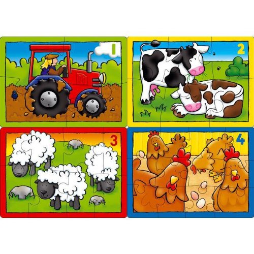 Childrens Toyshop  Collectible : Orchard Toys Farm Four In A Box