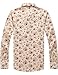 SSLR Men's Floral Button Down Long Sleeve Shirt