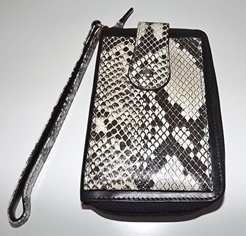 Baglioni Italia Genuine Python Snakeskin Address & Memo Book Brown Multi