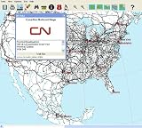 North American Railroad Map for Windows