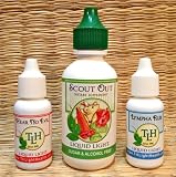 Ear Ache Combo:Hear No Evil 1/2oz, Lympha Rub 1/2oz, Scout Out 2 oz (one of each) Ear Infection, Colds, Flu, Coughing, Respiratory, Bronchitis, Repiratory, Fever, Congestion. Child Safe.