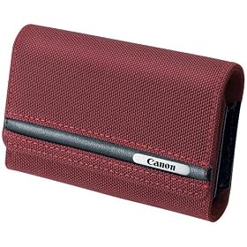 Canon PowerShot PSC-2070 Deluxe Soft Compact Digital Camera Case (Red)