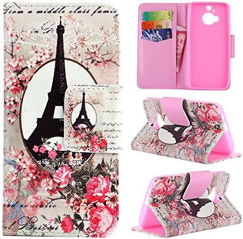 HTC M9 Plus Case Cover Printed Series Premium Flip PU Leather Wallet Protective Case with Stand for HTC M9 Plus Sakura Tower
