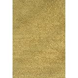 High Pile Chenille Cotton Shag Area Rug Yellow 39"x58"