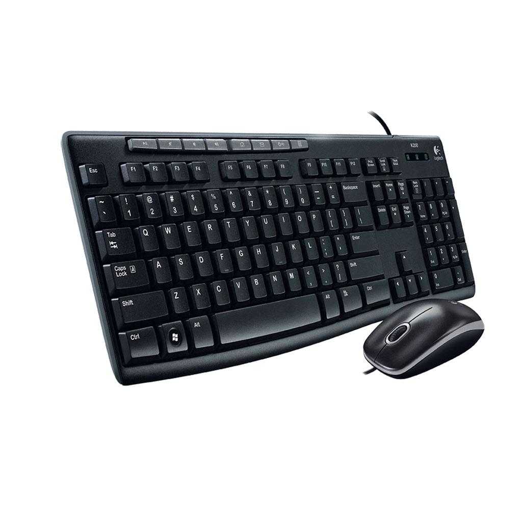 Logitech MK200 Media Wired Keyboard and Mouse Combo (Black) Buy