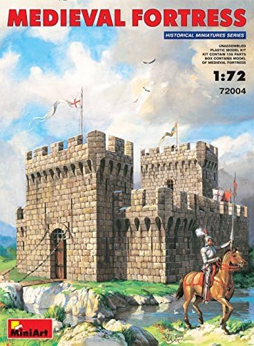Plastic model 1/72 medieval fortress