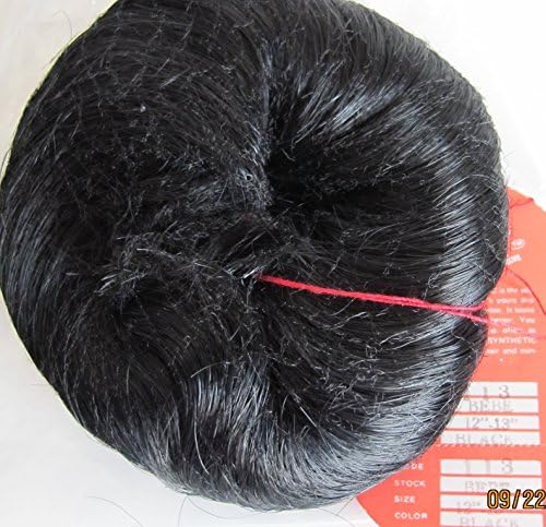 MONIQUE Craft DOLL HAIR WIG Style 113 BEBE Fits SIZE 12" to 13" Color BLACK Synthetic JAPAN Fiber (Made in China)