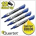 Quartet Dry Erase Markers, Whiteboard Markers, Chisel Tip, EnduraGlide, White Board Dry Erase Pens for Teachers, Home School & Office Supplies, Blue, 12 Pack (5001-3M)