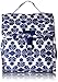 Vera Bradley Women's Cotton Lunch Sack Lunch Bag, Cobalt Tile, One Size