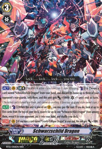 Cardfight!! Vanguard TCG - Schwarzschild Dragon (BT12/006EN) - Binding Force of the Black Rings