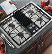 GE Profile PGP990 30 Downdraft Gas Modular Cooktop with 2 Sealed Burners, Recessed Cooktop, 3-Speed Downdraft Ventilation, ADA Compliant and Optional Modules Sold Separately
