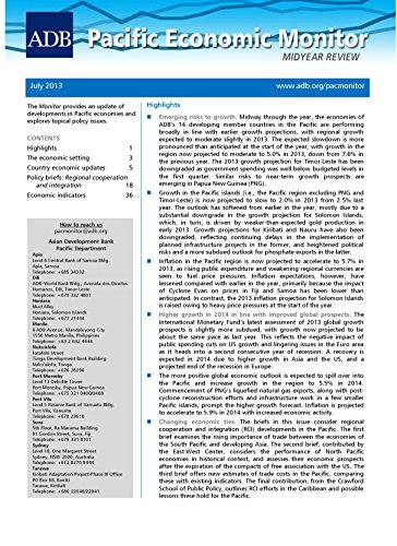 Pacific Economic Monitor: July 2013