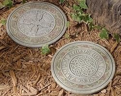 Pack of 4 Joseph's Studio Irish Blessing Celtic Knot Garden Stepping Stones 11"