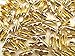 CleverDelights Ball Chain Connector Clasps - 100 Pieces - For 2.4mm Ball Chains - Gold Color