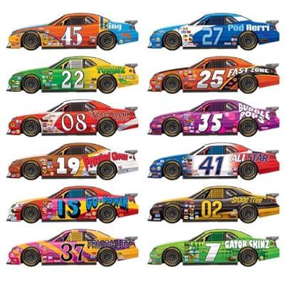Race Car Props Party Accessory (1 count) (12/Pkg)