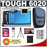 Olympus Stylus Tough 6020 Shockproof & Waterproof Digital Camera (Blue) + 8GB Card + Case + LI-50B Battery + Accessory Kit