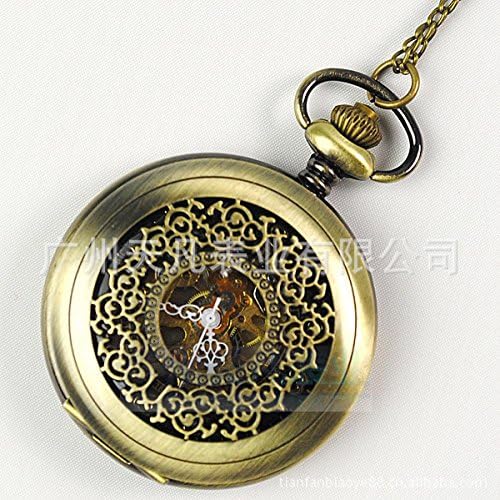 Pretty Birdy Special Korean Jewelry Retro Palace Hollow Carved Necklace On Behalf Of A Mechanical Watchcolor:Bronze