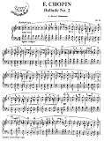 Chopin Ballade No. 2 Op. 38: Instantly download and print sheet music