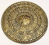 21999 17 Inch Round Gold Roman Plastic Shield
