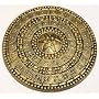 21999 17 Inch Round Gold Roman Plastic Shield
