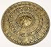 21999 17 Inch Round Gold Roman Plastic Shield