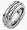 Designer 14 Karat White Gold Double Rope Comfort Fit Wedding Band - 6.25