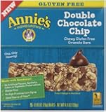 Annie's Chewy Gluten Free Granola Bars, Double Chocolate Chip, .98 oz, 5 Count