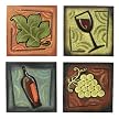 Wine Art Set of 4 Coasters