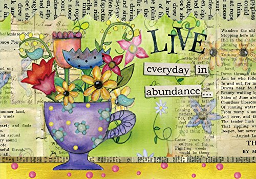 Lang Perfect Timing - Artisan Color My World Petite Notecard by Lisa Kaus, 3.5 x 5 Inches, 12 Cards and 13 Envelopes (2080003)