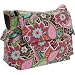 OiOi Pink Floral Diaper Messenger (Pink Floral Bouquet)