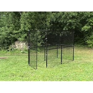 DOG KENNEL FENCING BRONZE SERIES 4'X8'X6H WITH TOP