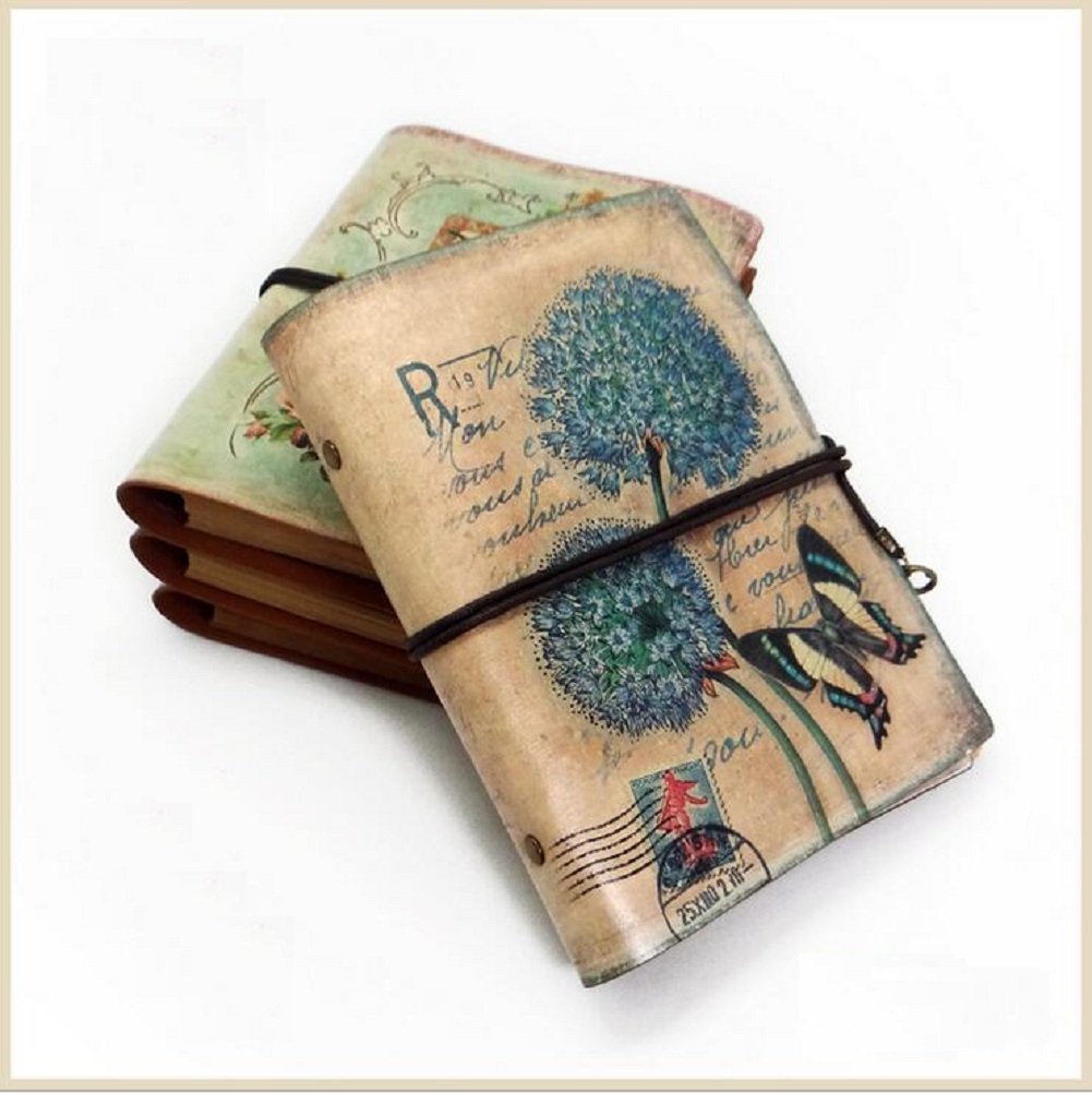 JOLIN Vintage Vellum Paper Journal Refillable NotebookCreative Gift