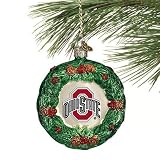 NCAA Ohio State Buckeyes 3.25'' Glass Wreath Ornament