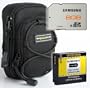 Bundlestar Bundle Kit pour -- Panasonic Lumix DMC TZ40 FT5 -- Baxxtar nouveau noir num�rique Housse Sac + Batterie de haute qualit� pour Panasonic DMW BCM13 E + Samsung Essential SDHC de 8 Go de classe 6 performance pour Panasonic Lumix DMC TZ40 FT5