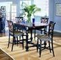 5pc Torino Collection Counter Height Pub Dining Table & Bar Stools Set