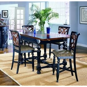 5pc Torino Collection Counter Height Pub Dining Table and Bar Stools Set by visiondecor Furniture