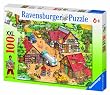 Ravensburger 10613 La fattoria divertente- Puzzle da 100 pezzi (XXL)